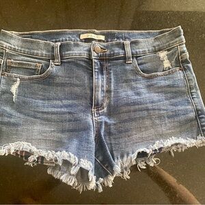 SP Black Distressed Denim Shorts